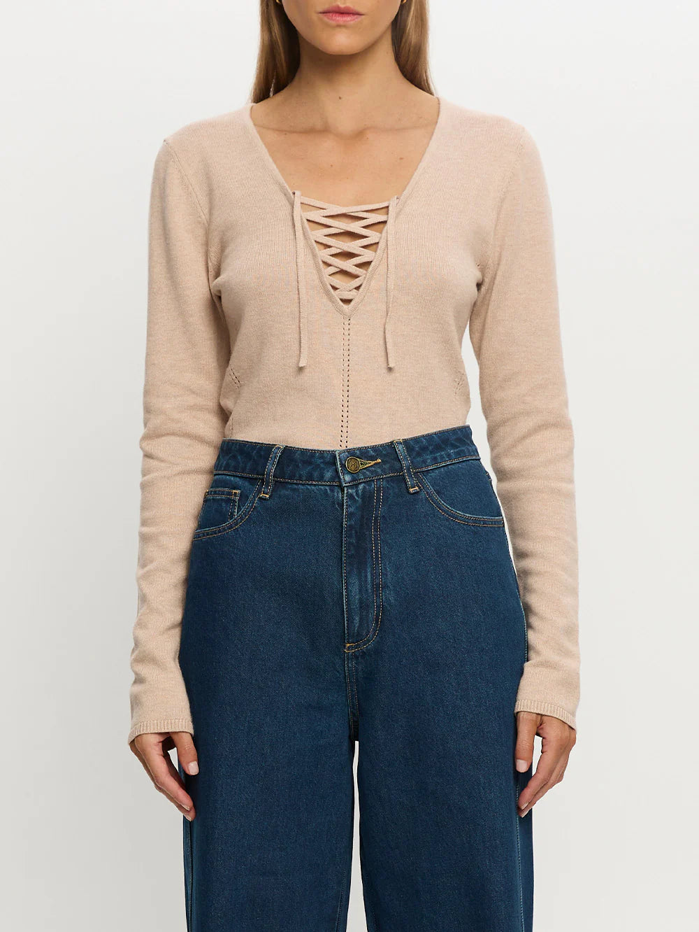 Malia Knit Top - Cream