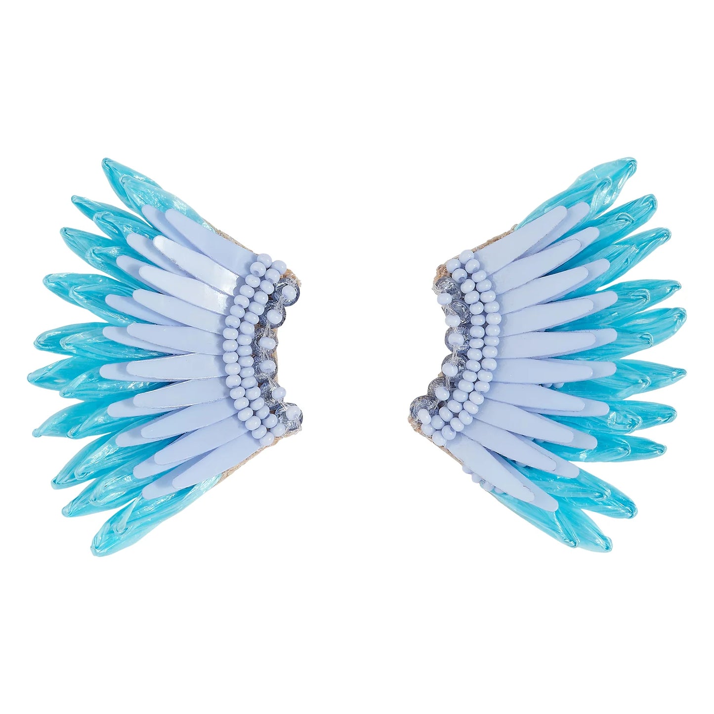 Powder Blue - Mini Raffia Madeline Earrings