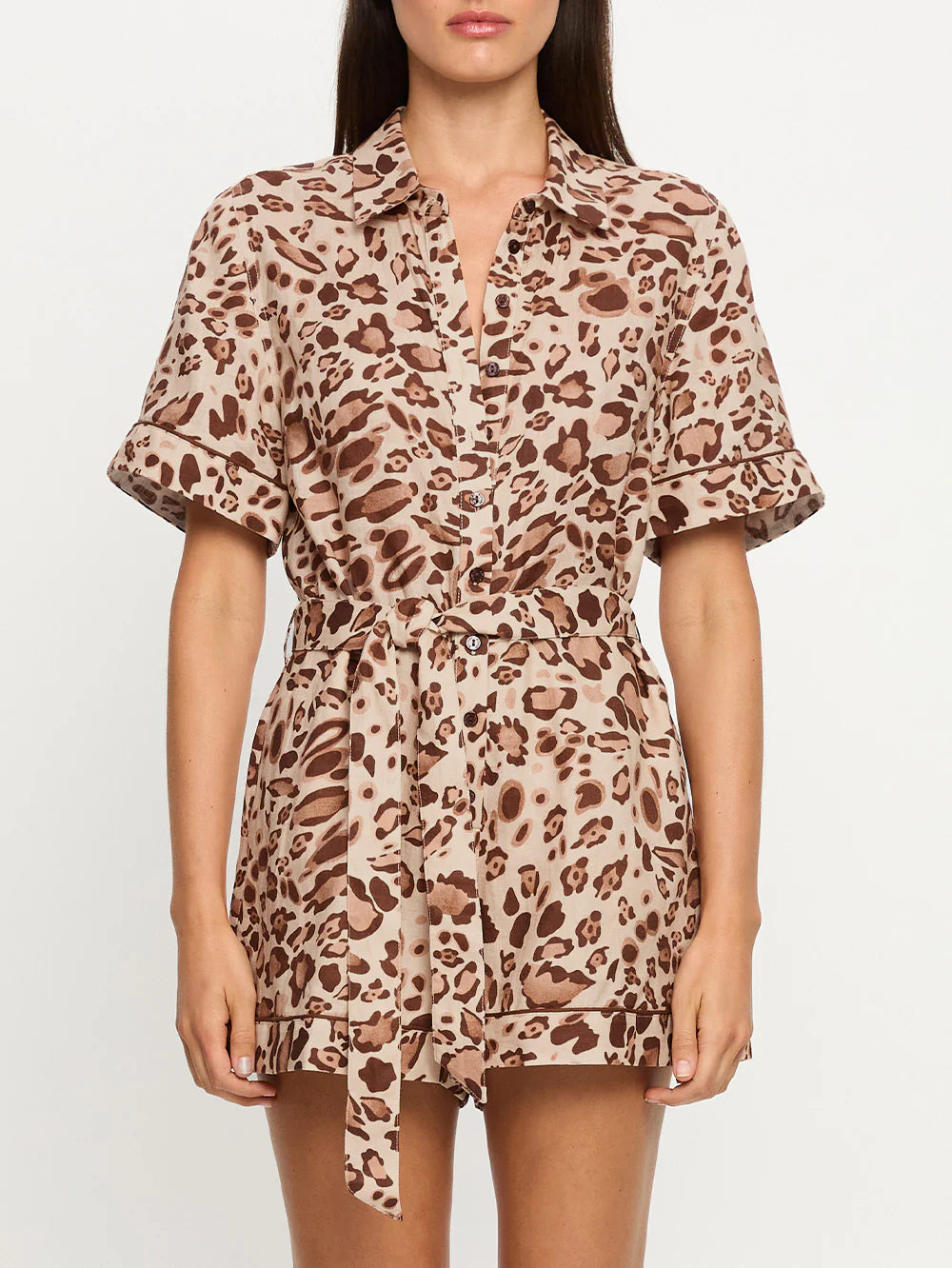 Paris Playsuit - Brown