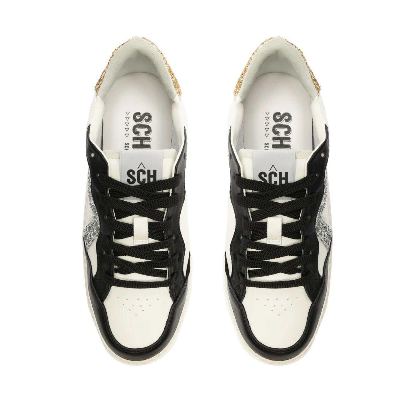 ST Bold Leather Sneaker - Gold/Silver