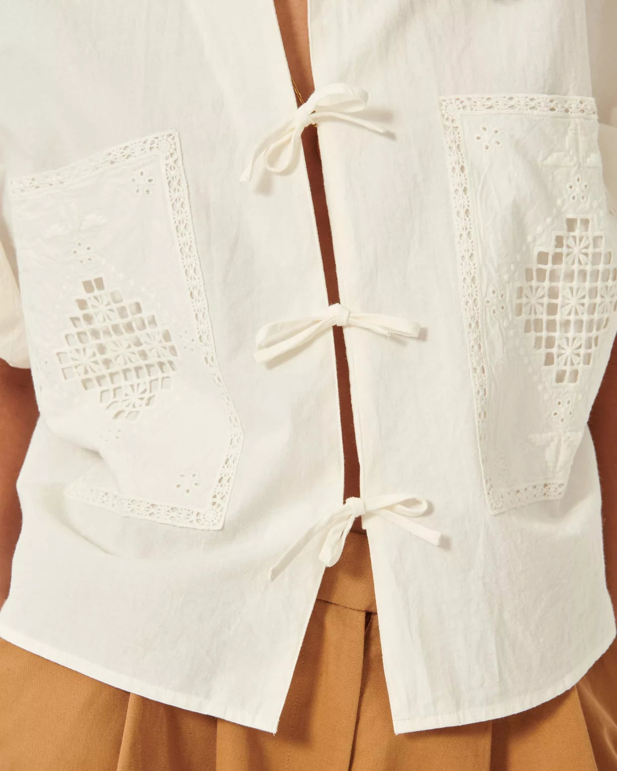 Dellani Short Embroidery Shirt