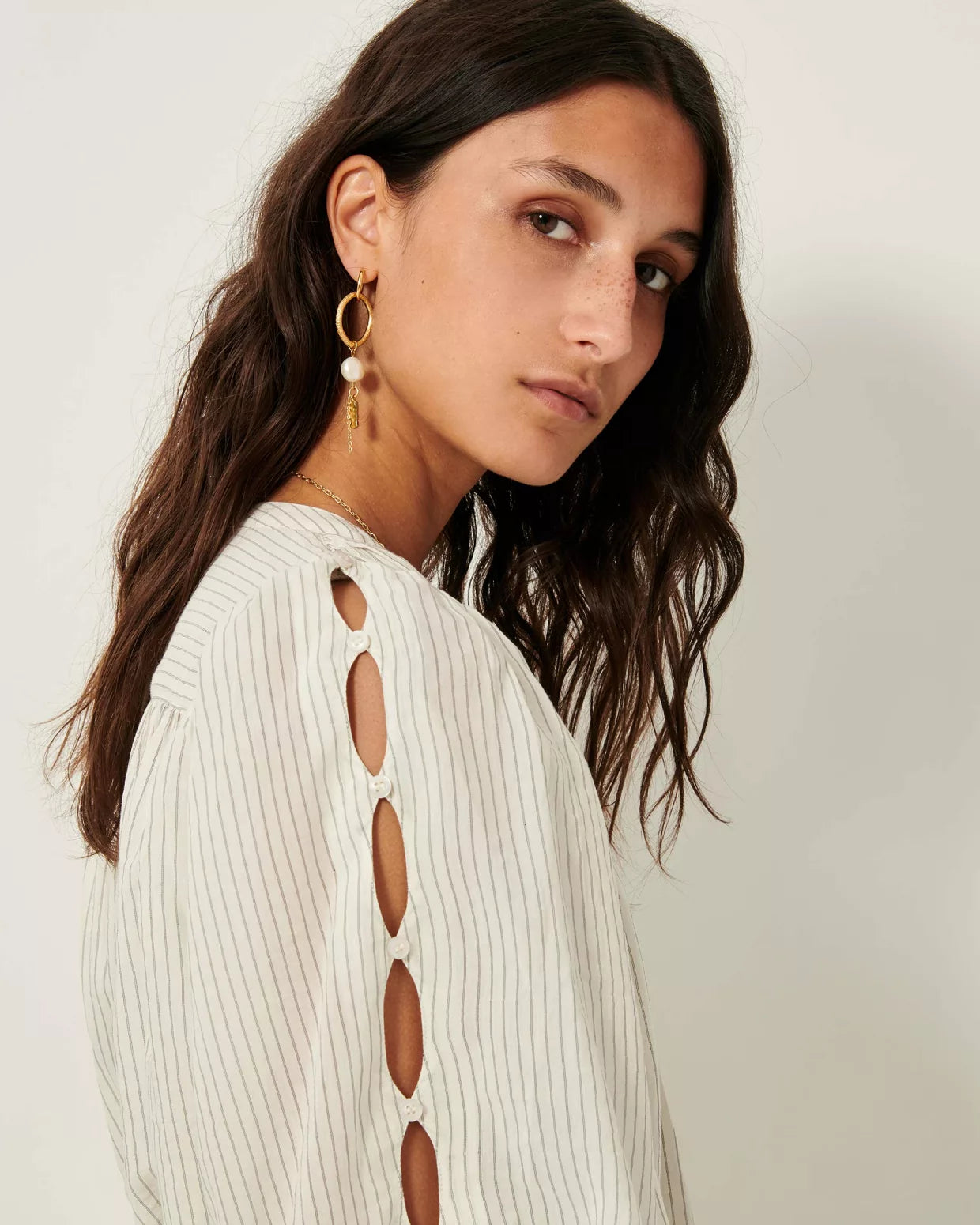 Lucy Open Works Top - Whiblack