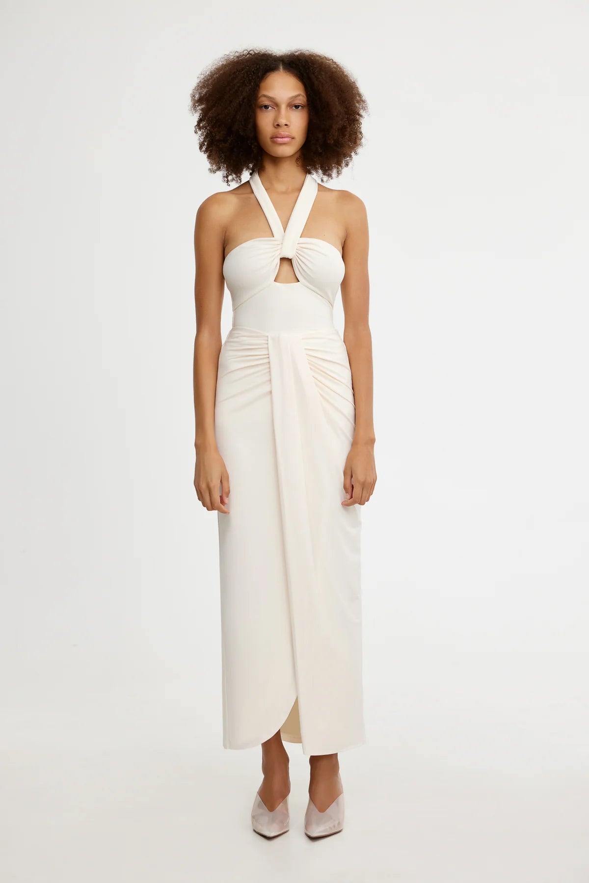 Posie Midi Skirt - Cream