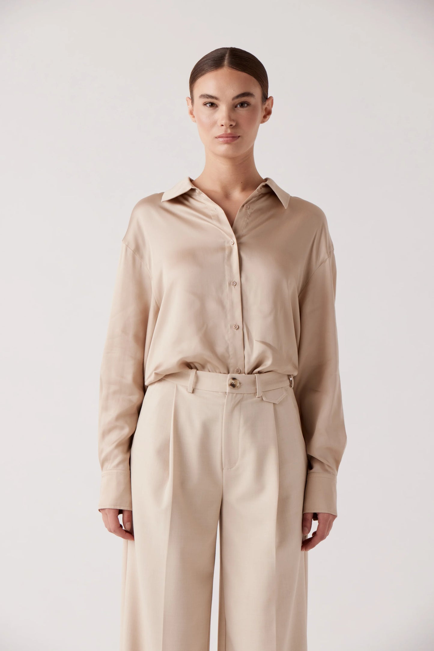 Alexis Button Down - Camel