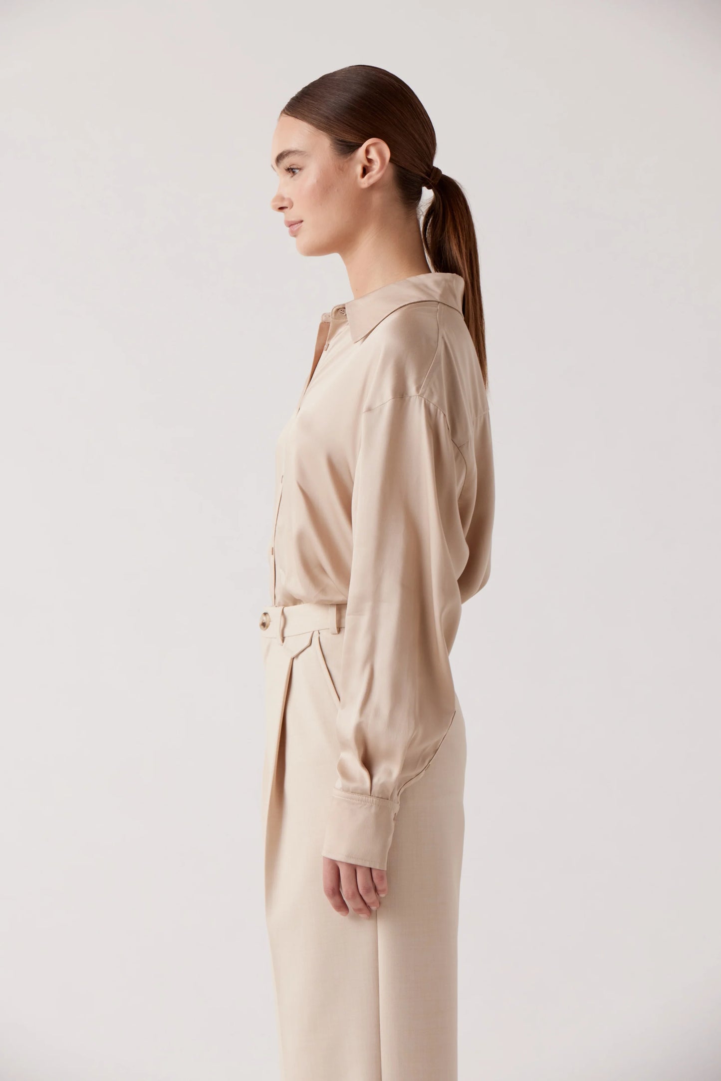 Alexis Button Down - Camel