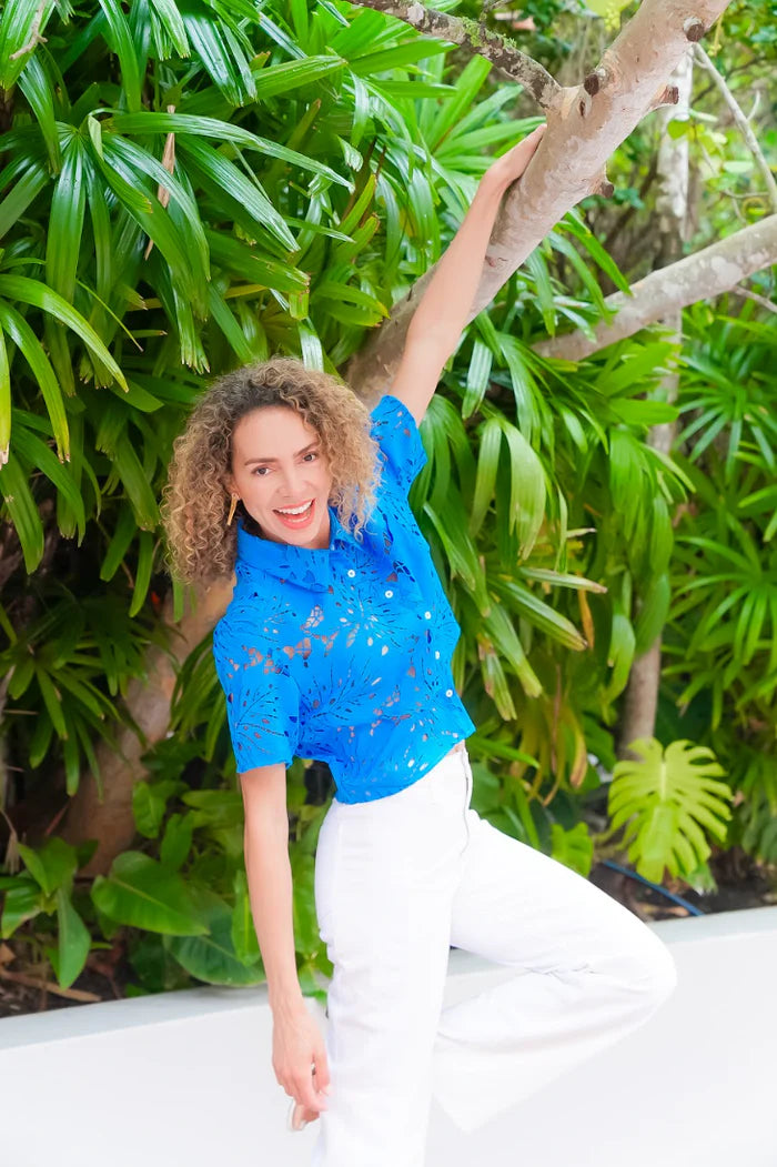 The Brooklyn Top - Tropical Lace