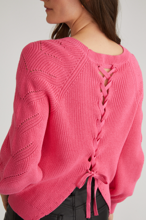 Phoebe Lace Back - Carmine Rose