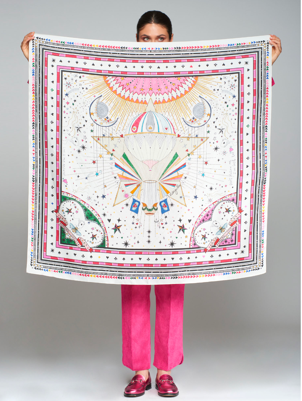 Silk Hot Air Balloon Scarf