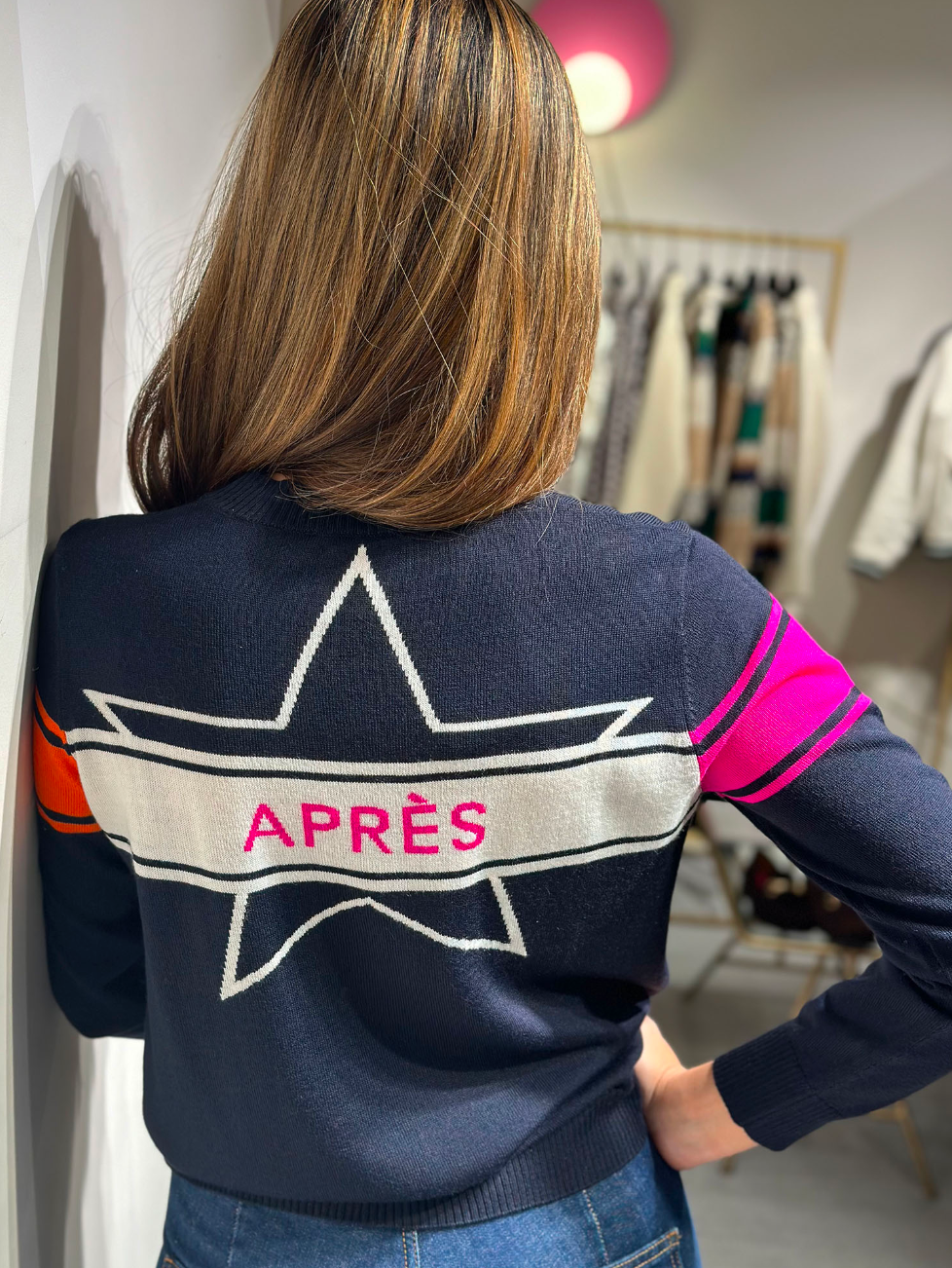 Navy Apres Ski Pulliver