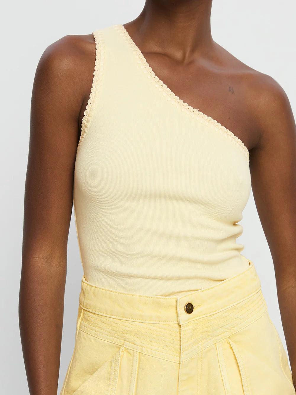 Tallulah One Shoulder Top - Butter