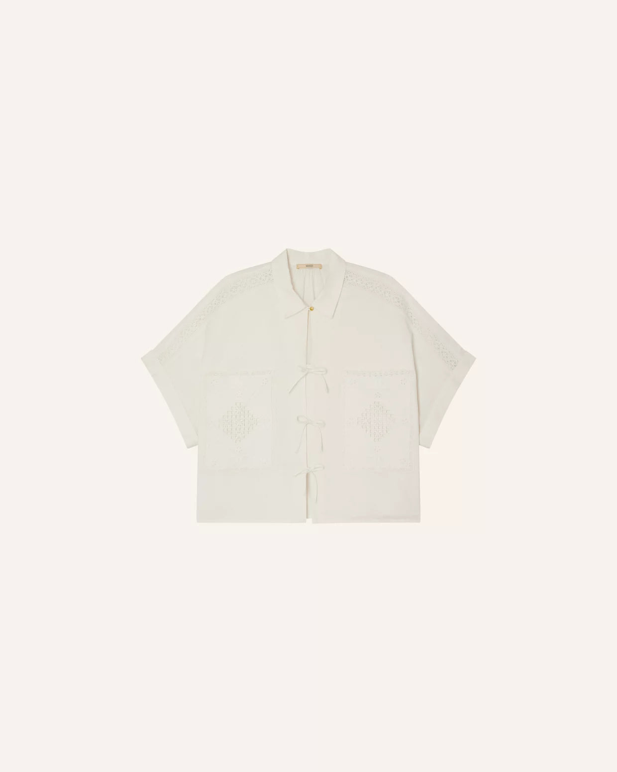 Dellani Short Embroidery Shirt