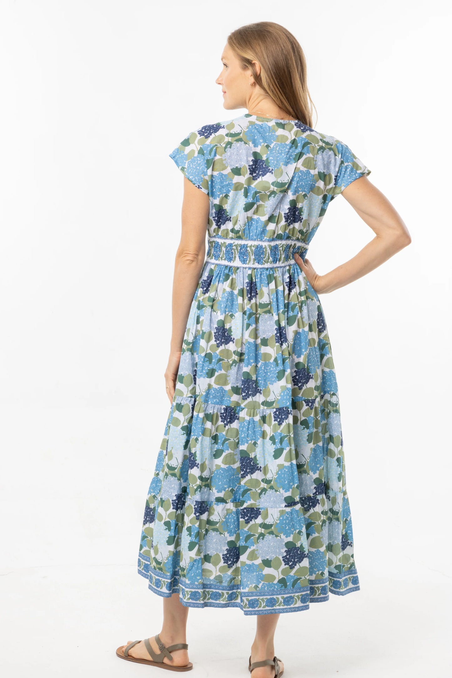 Aria Dress - Hydrangeas