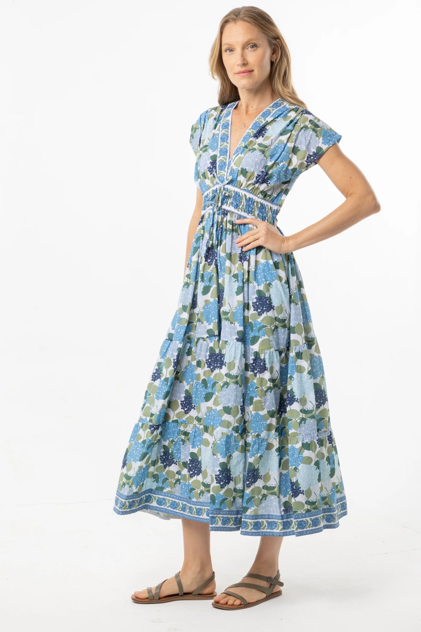 Aria Dress - Hydrangeas