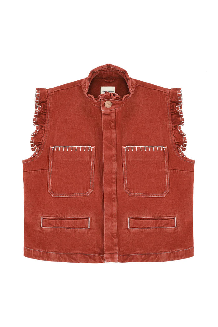 Pablo Waist Coat - Rust