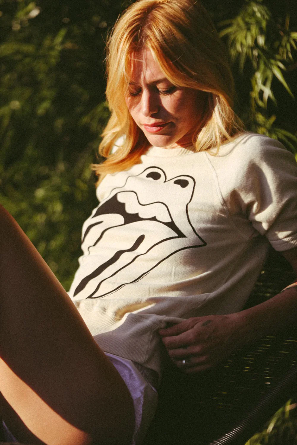 Rolling Stones Ivory Raglan Pullover