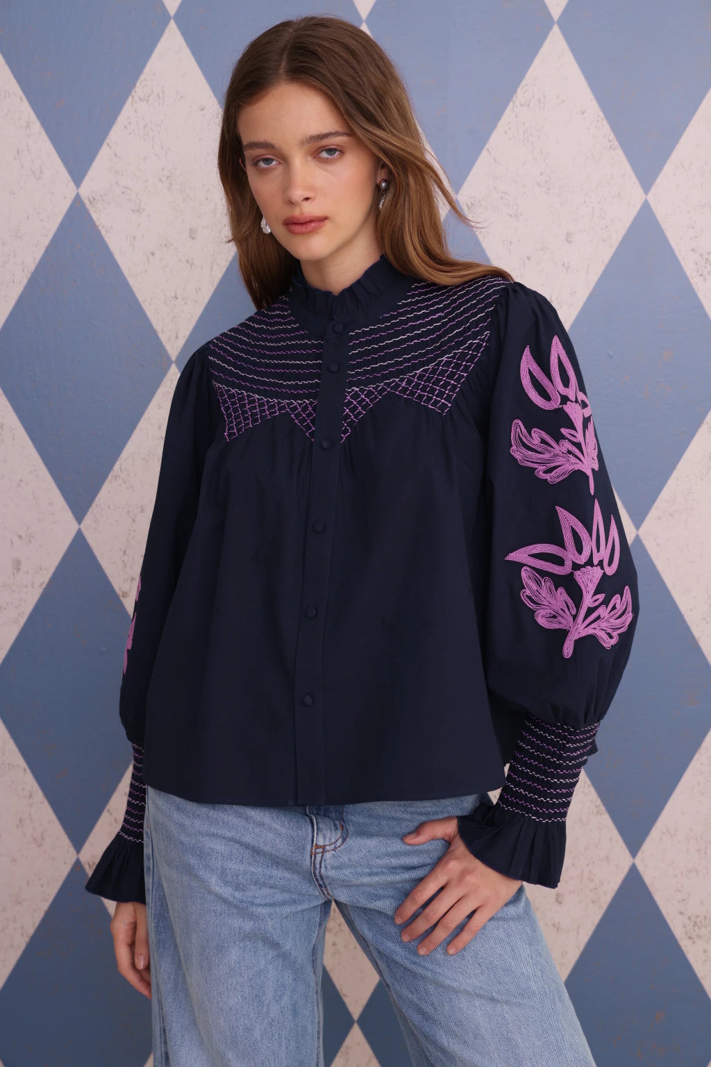 Seurat Shirt - Navy