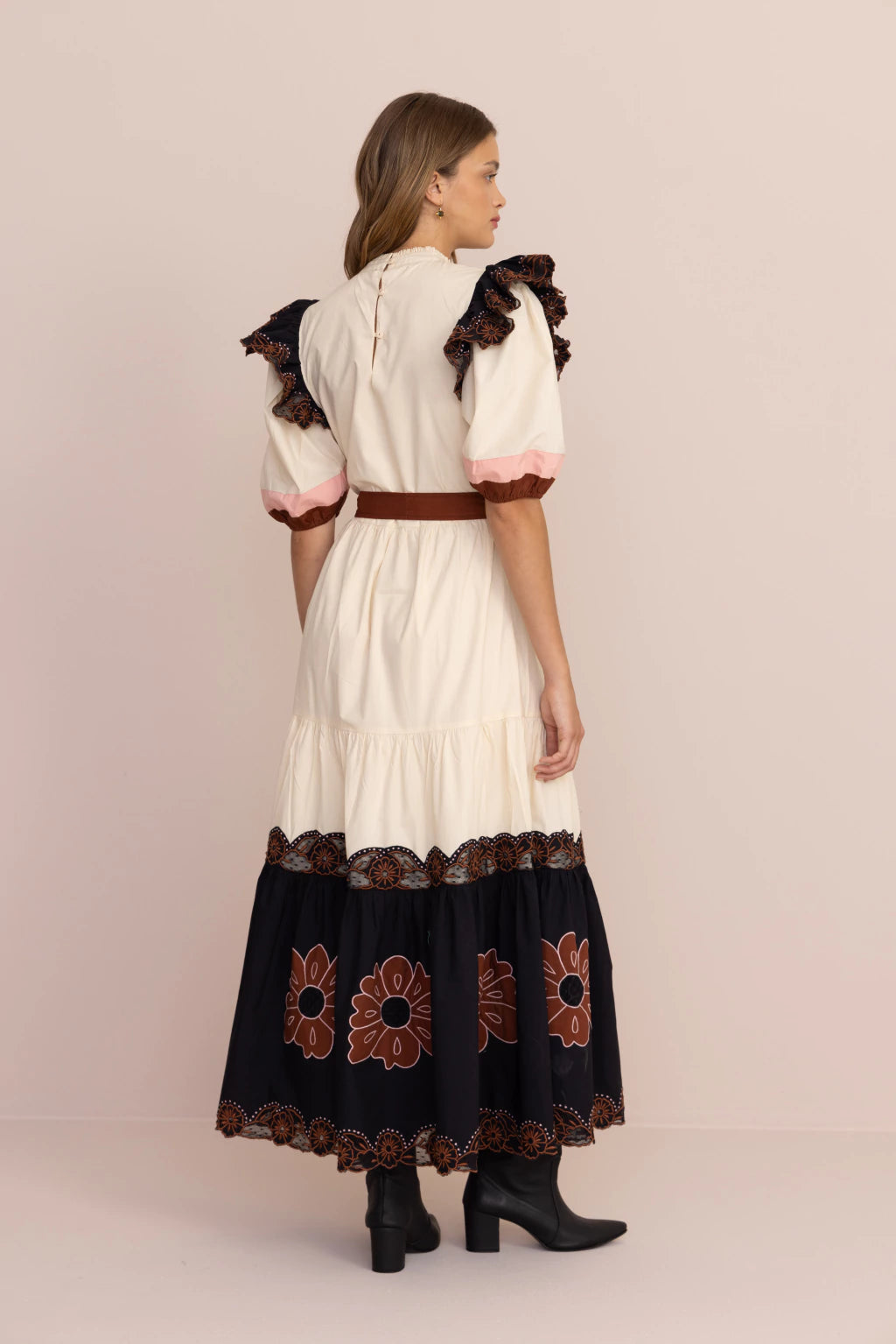 Picasso Long Dress - Cream