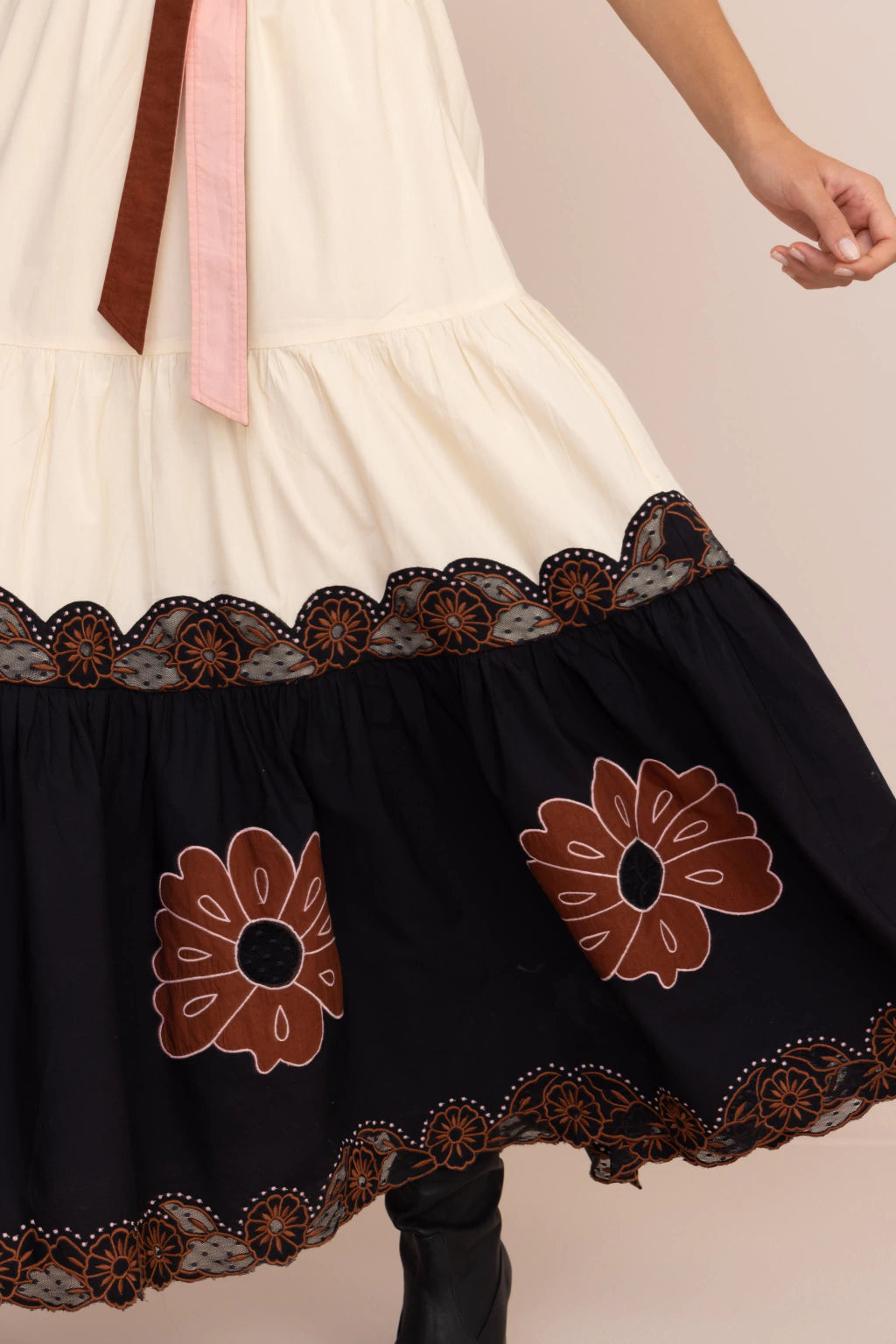 Picasso Long Dress - Cream