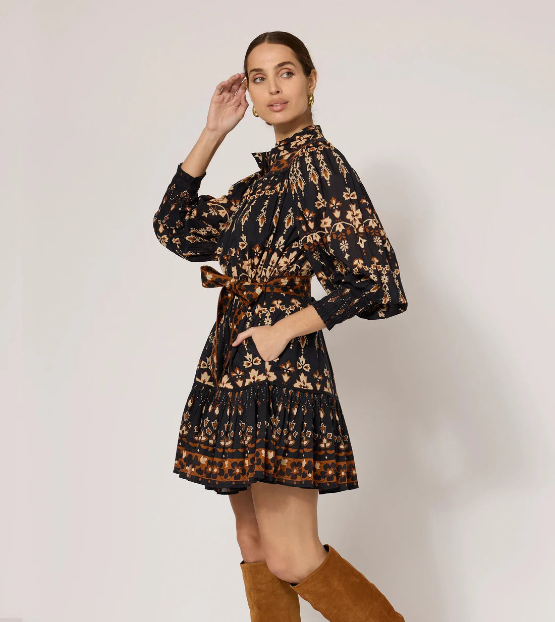 Vanessa Mini Dress - La Vie Print