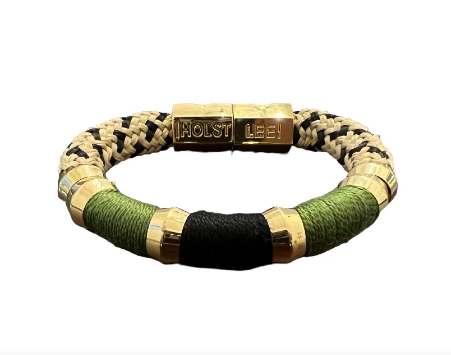 Green/Blk/Weave Classic Bracelet