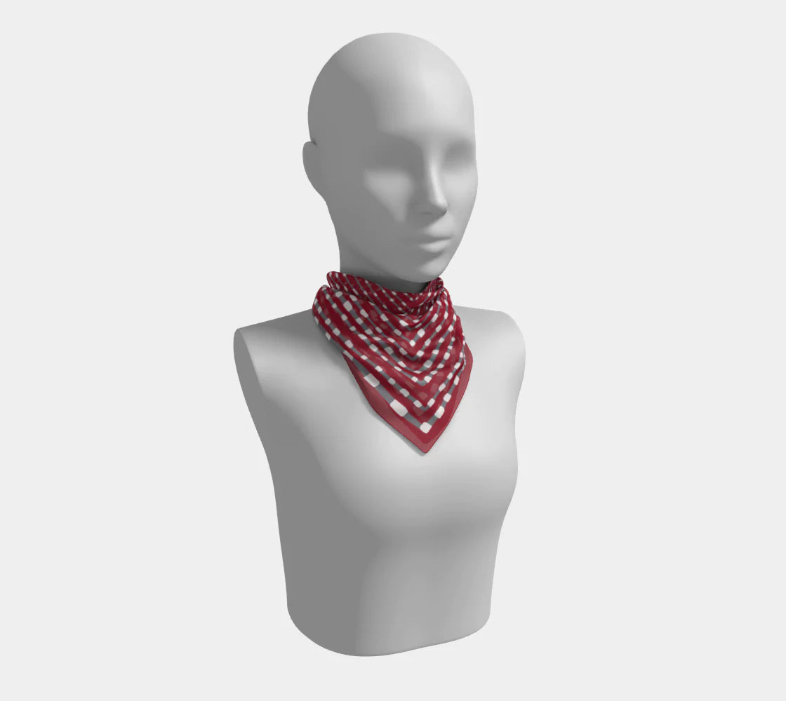 Crimson/Grey/White Scarf