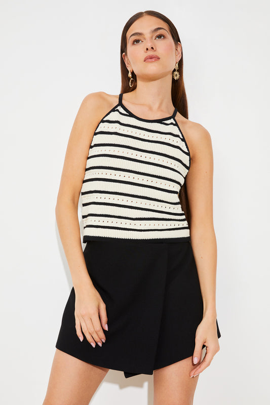 Pany Top - Noir/Creme