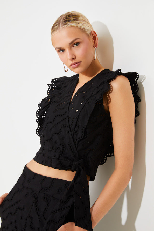 Lila Top - Noir