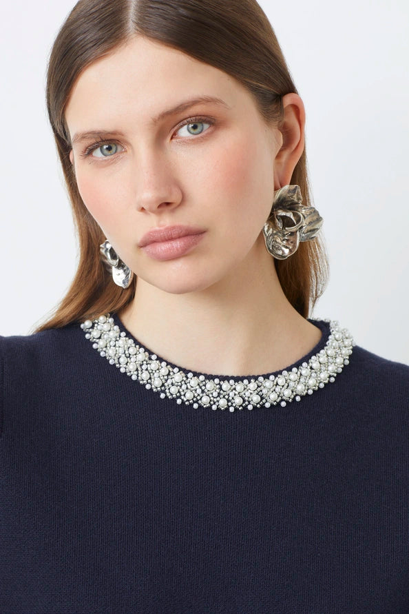 Pearl Top - Bleu Nuit