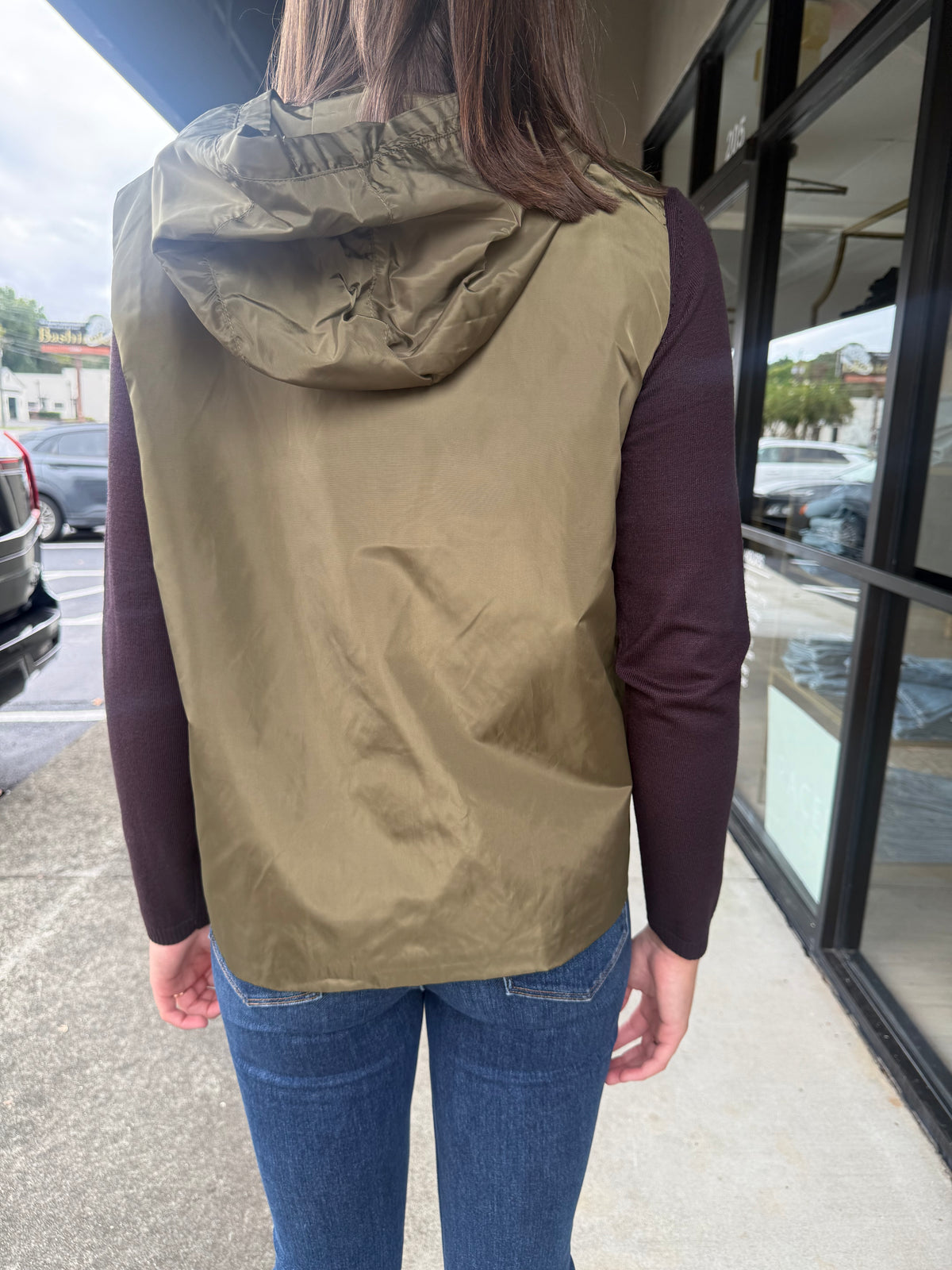 Slvls Vest w/Hood- Olive
