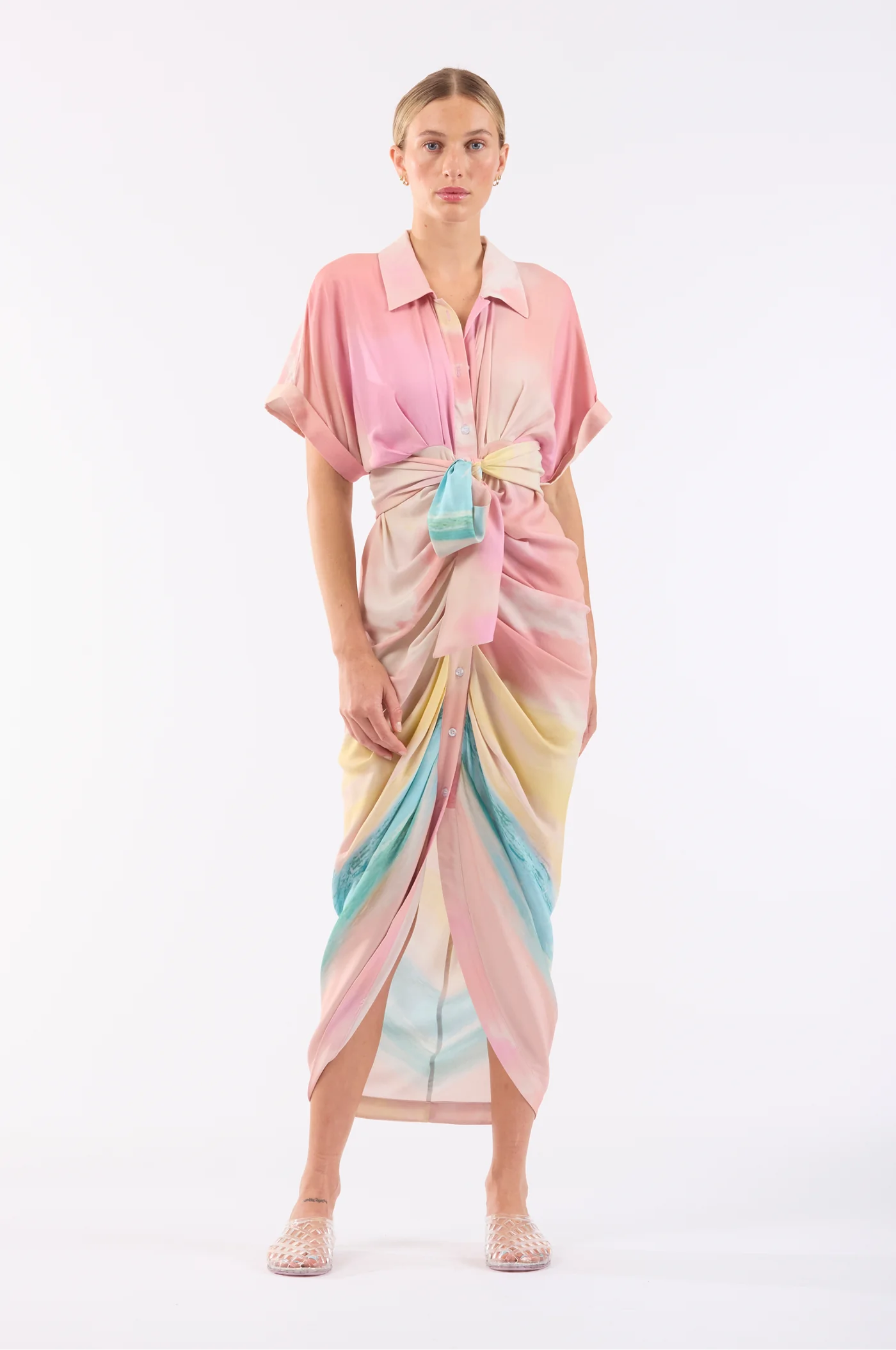 Scattered Clouds Miko Dress