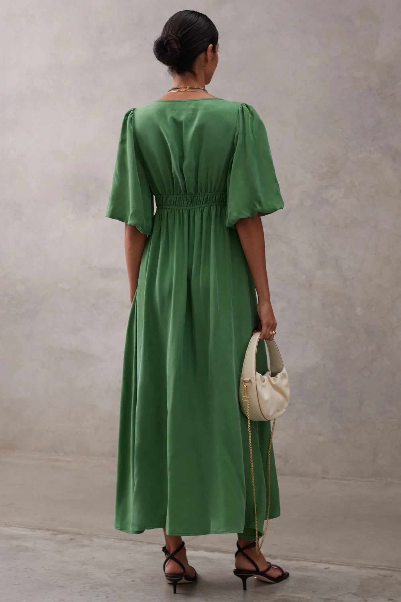 The Cerie Dress - Bottle Green