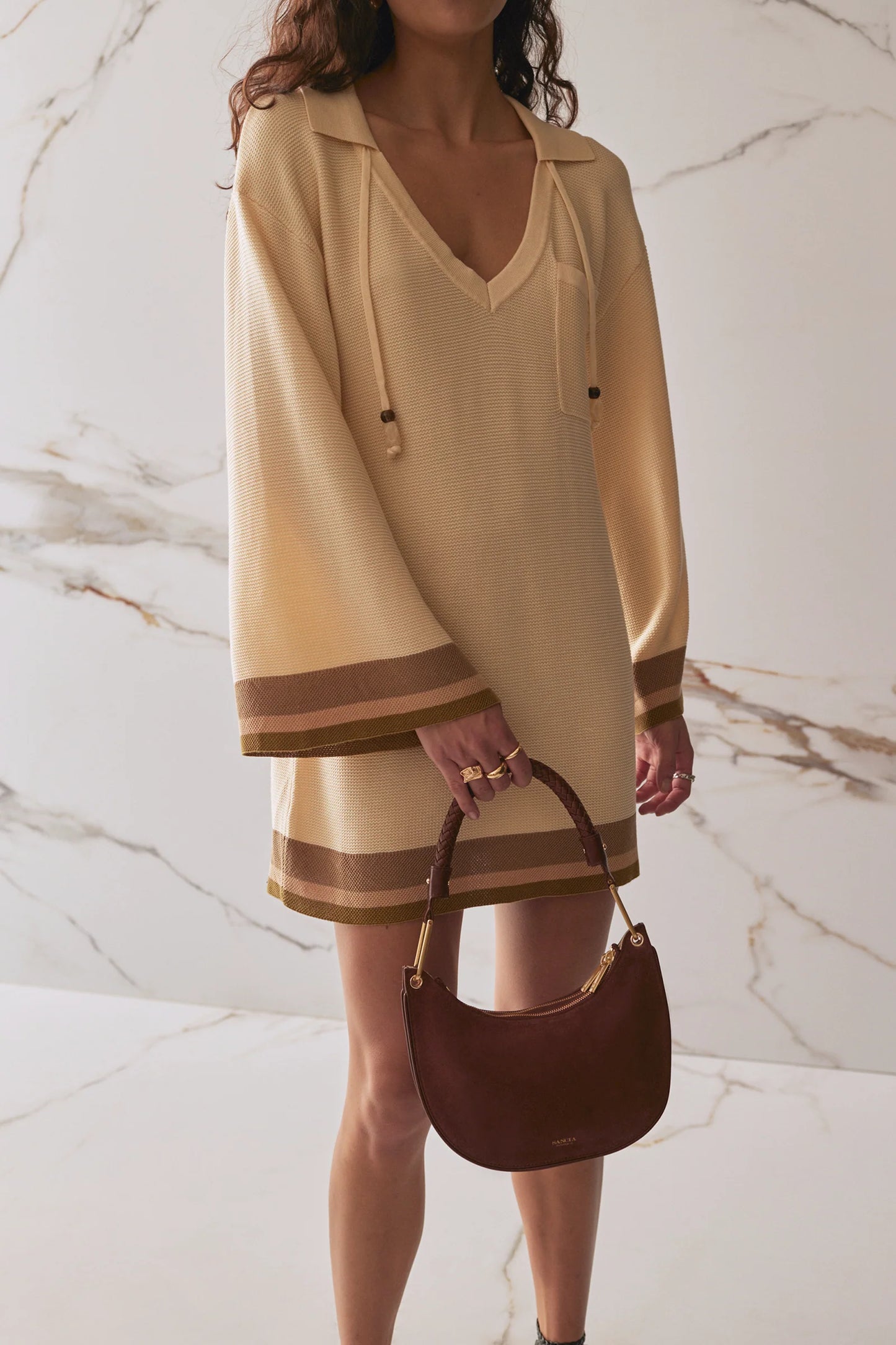 The Willlamina Knit Dress - Sycamore Stripe