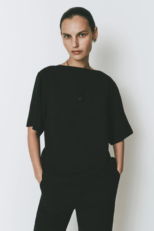 Haze Boatneck Top - Black