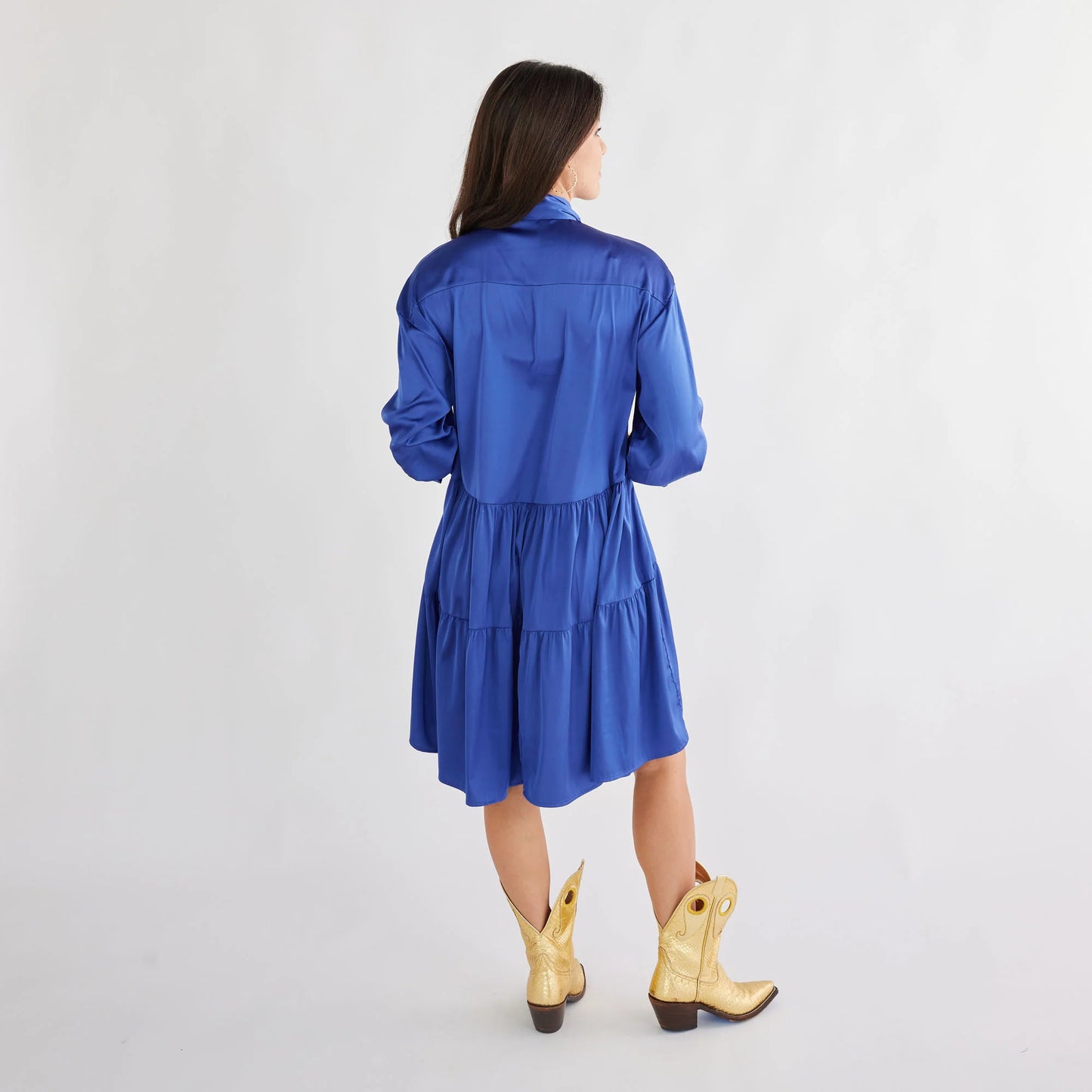 Marren Silky Dress - Royal Blue