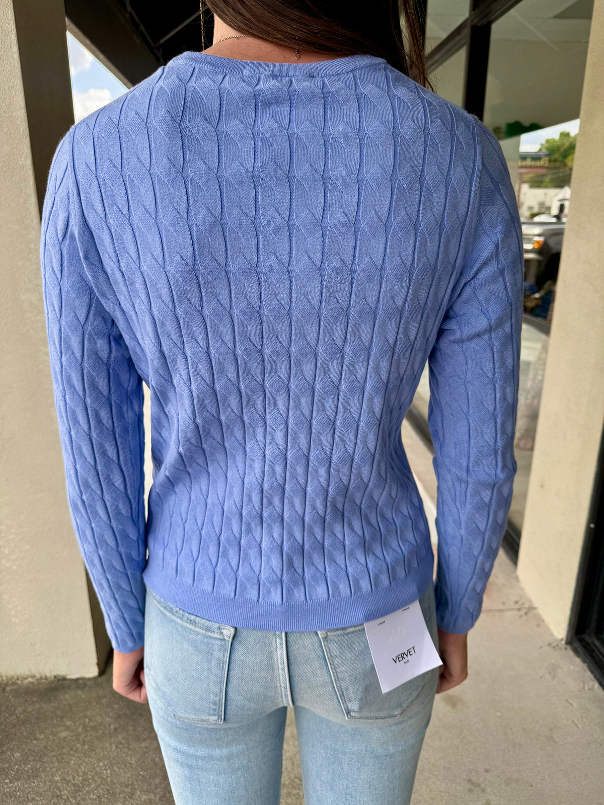 Cable Knit Sweater - Iris