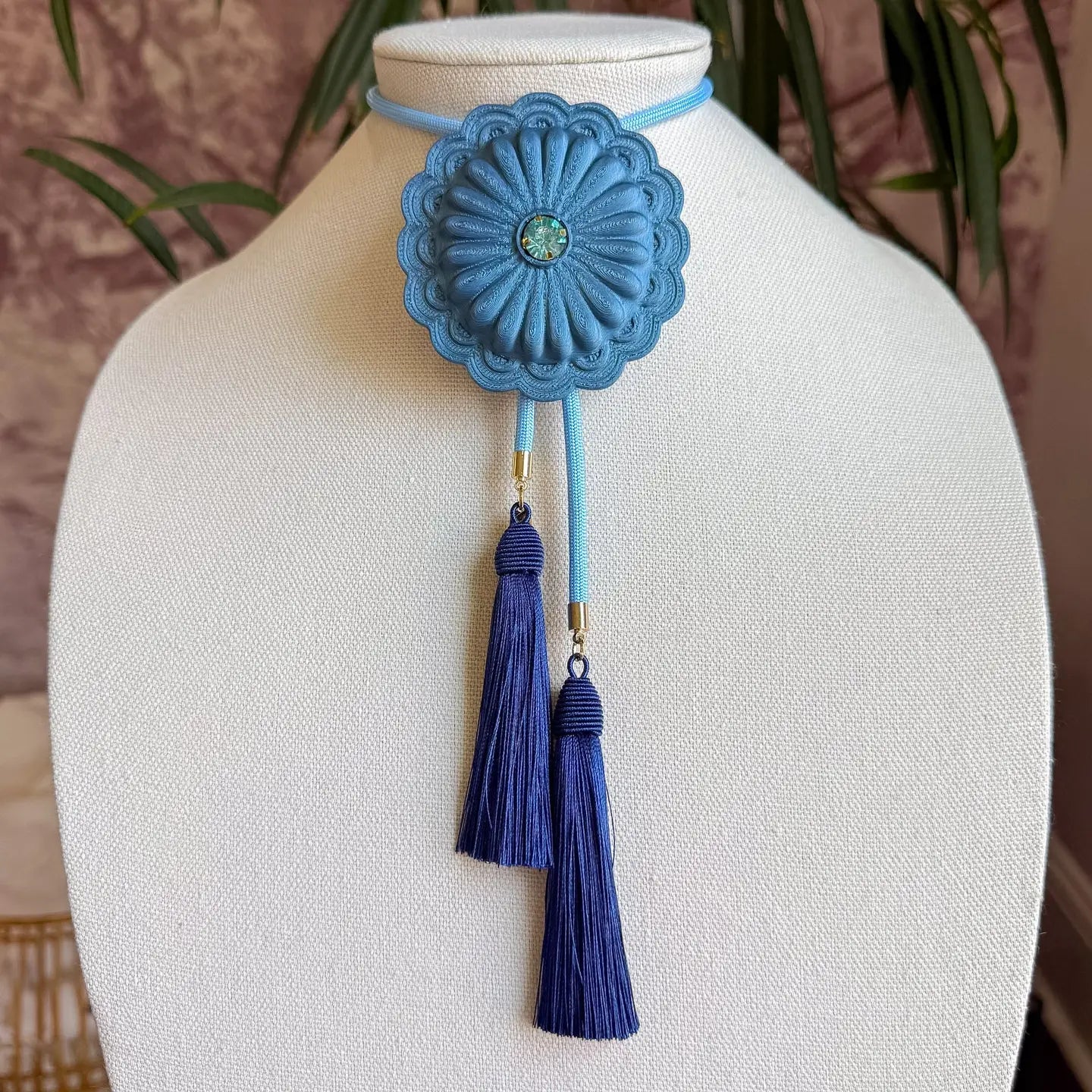 Concho Bolo Strom Blue with Baby Blue & Navy