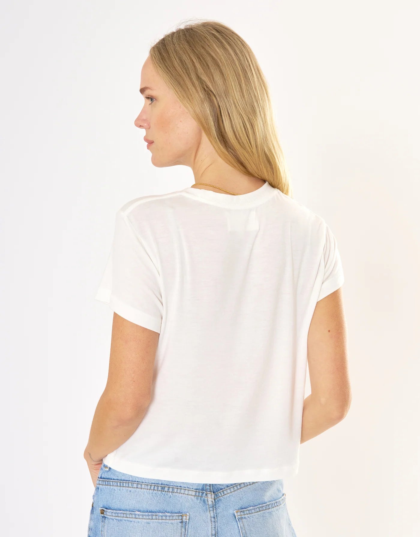 Brooklyn Crew Neck Tee - White