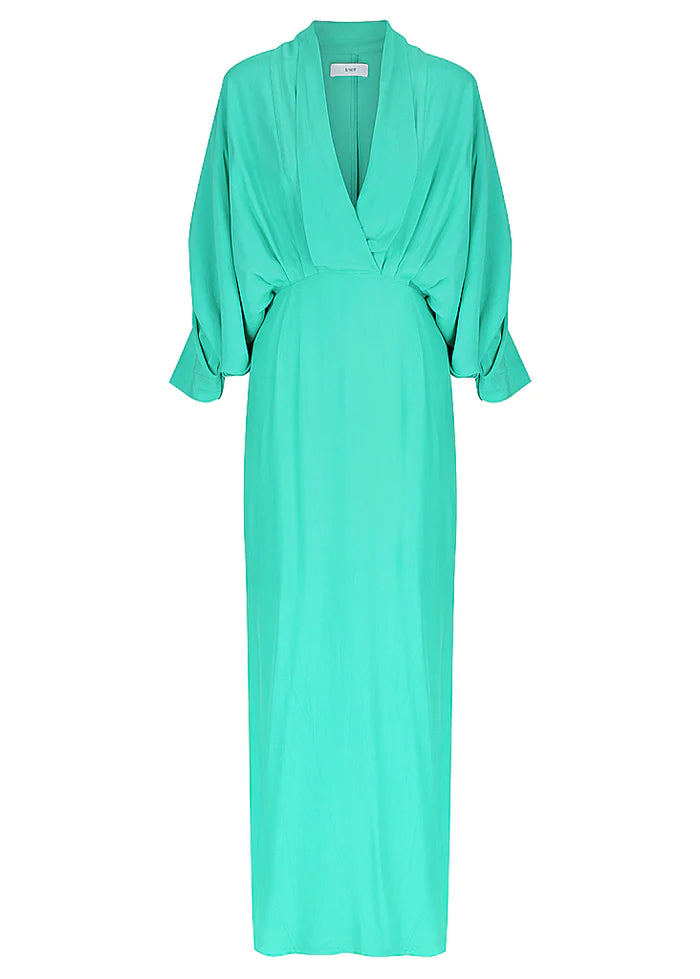 Plunge Dress - Aquamarine