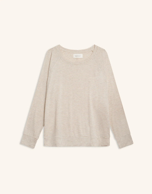 Bel Air Sweatshirt - Oatmeal Stripe