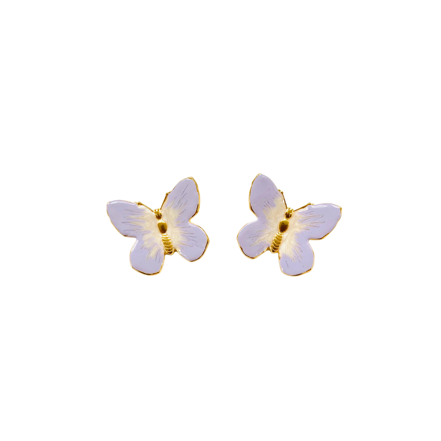 Small Glassine Butterfly in Lavender and Pearl