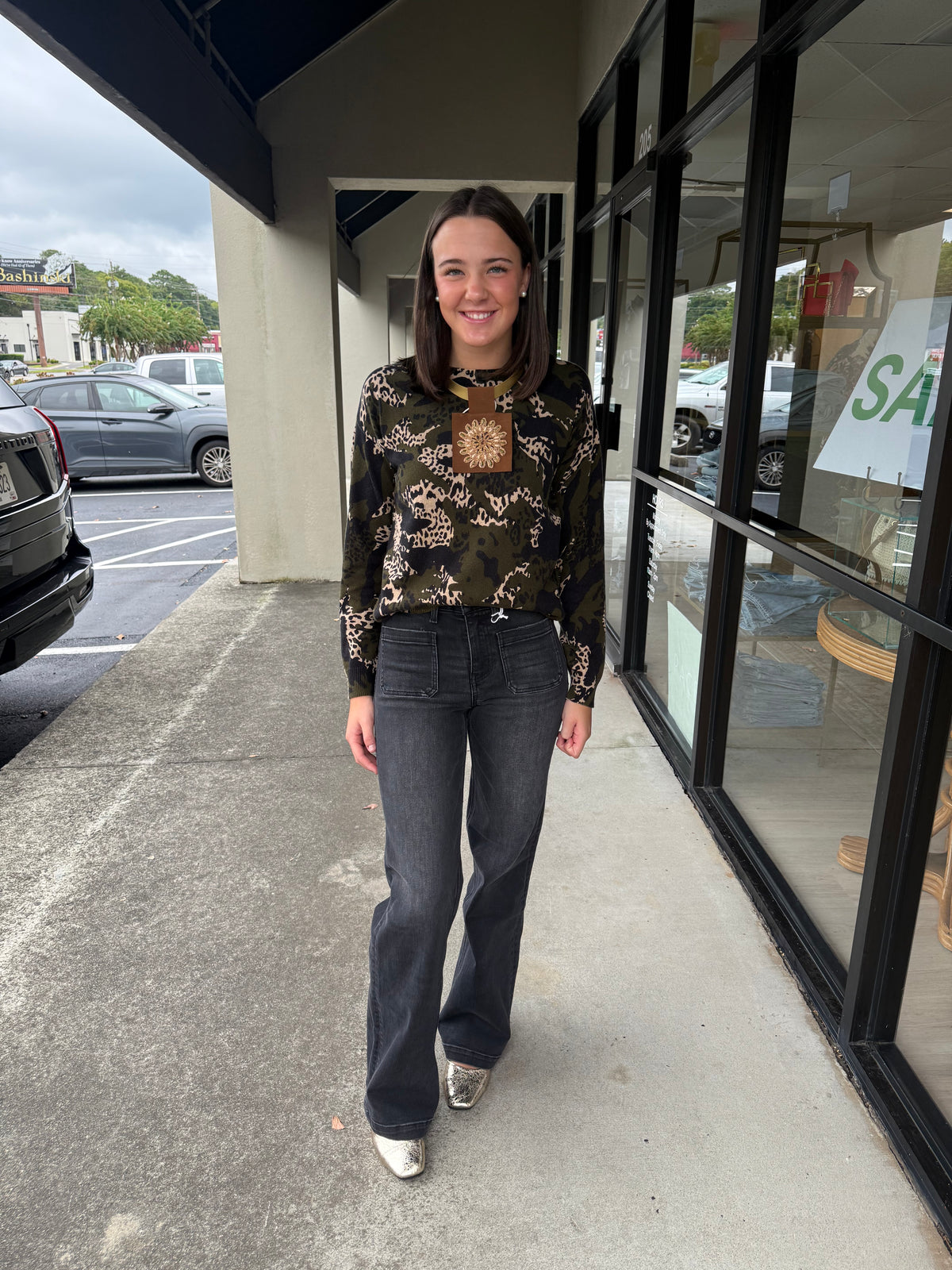 Camo/Cheetah Multi Sweater