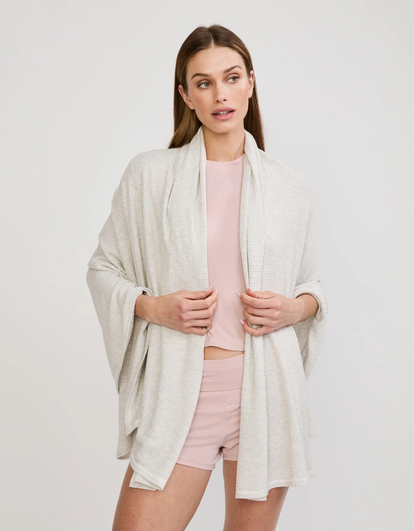 Big Sky Wrap - Heather Ash