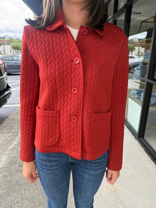 Knit Coat - Pumpkin