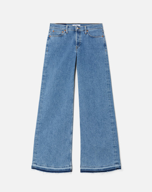 Mide Rise Wide Leg - Azulito