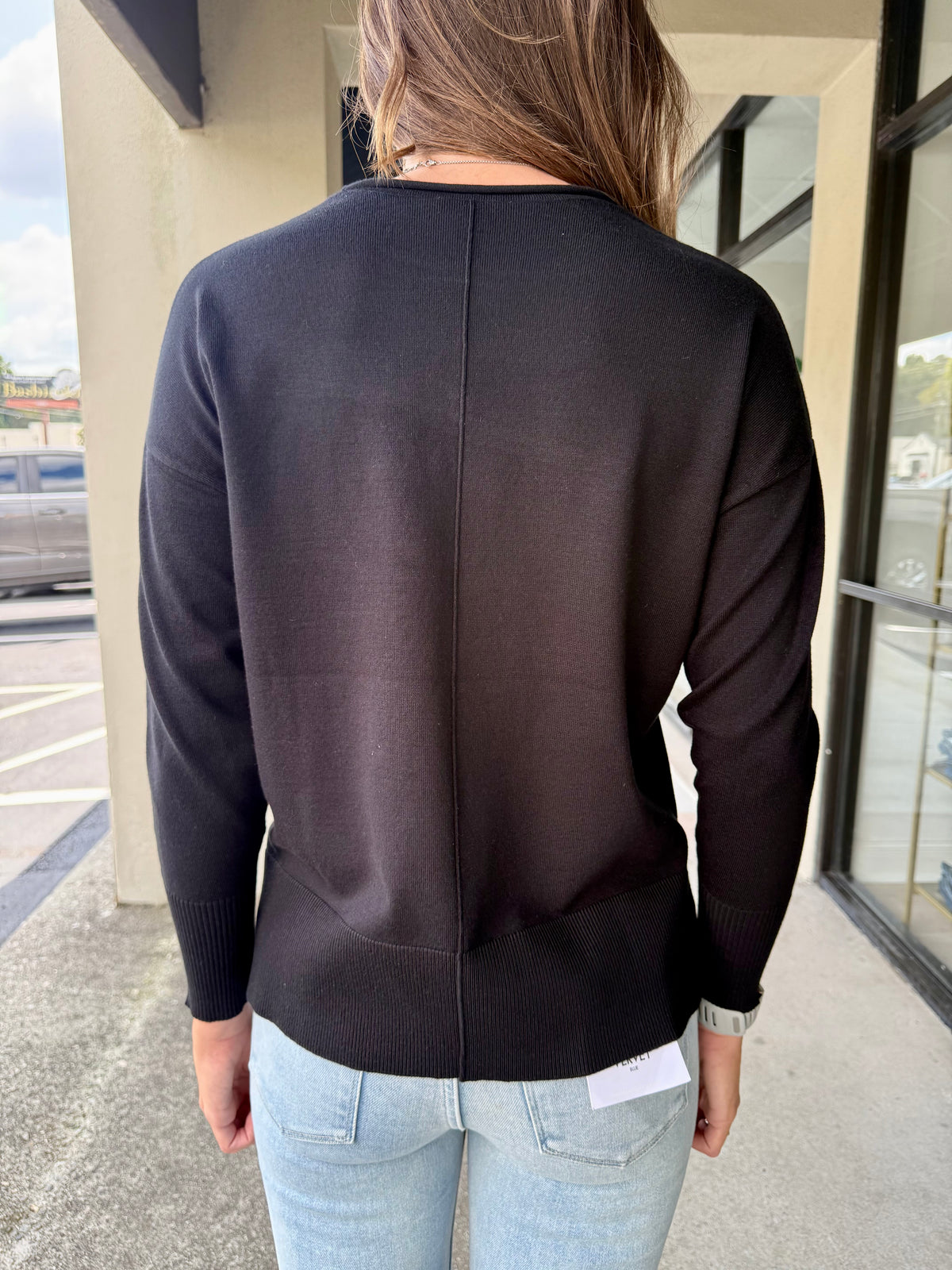 Roll Neck Sweater - Black