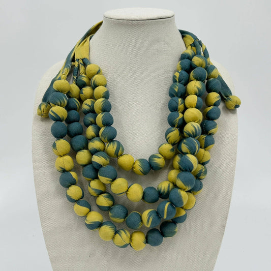 Chartreuse Sea Ikat Necklace