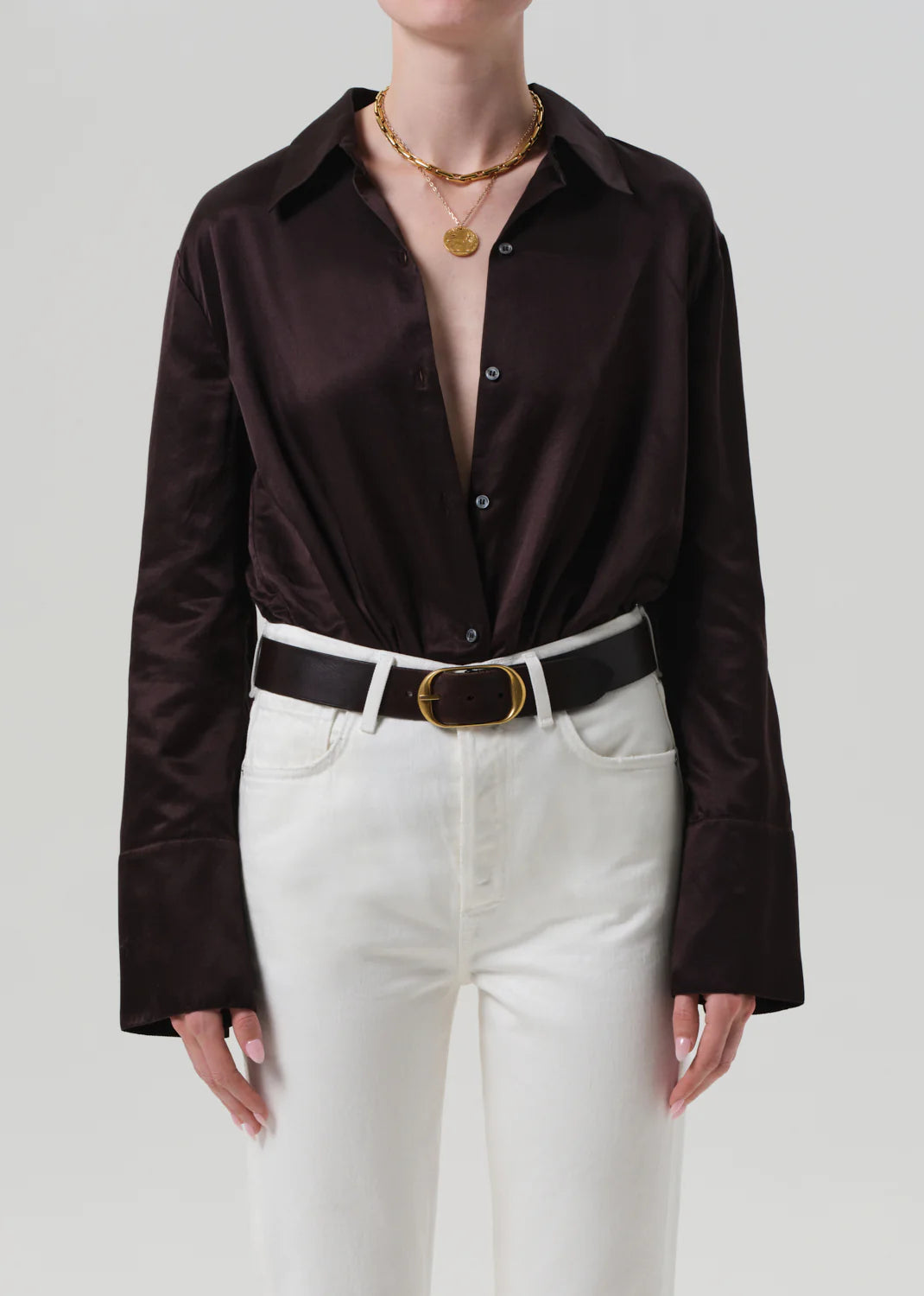 Camilla Shirt - Chocolate Dark Brown