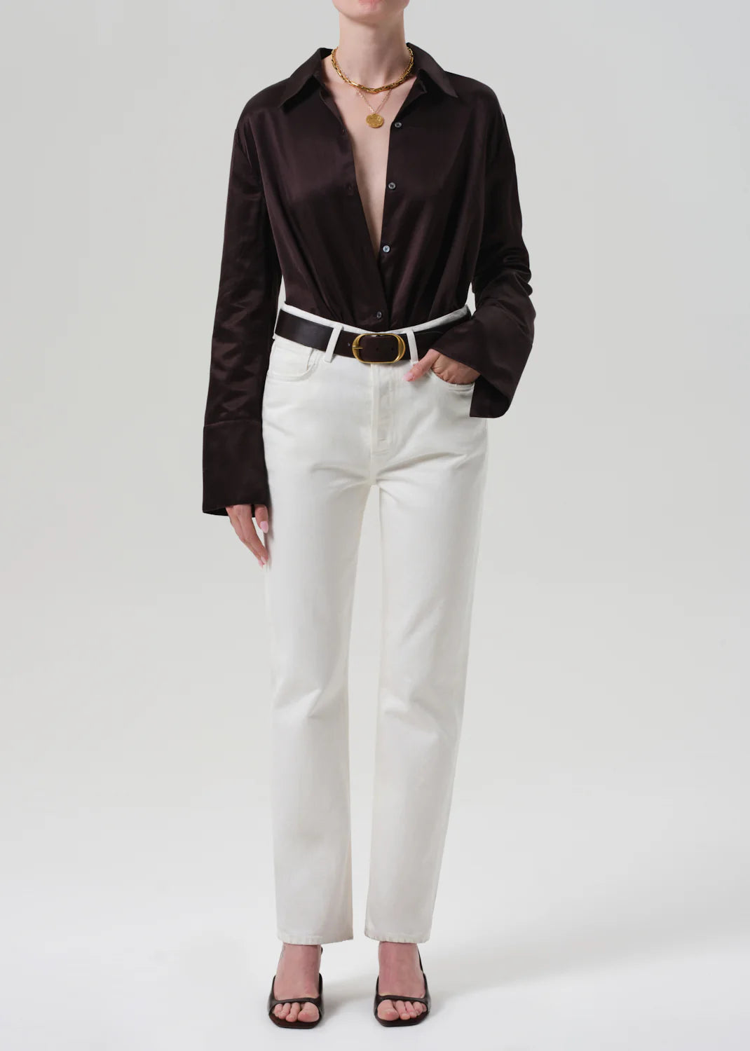 Camilla Shirt - Chocolate Dark Brown