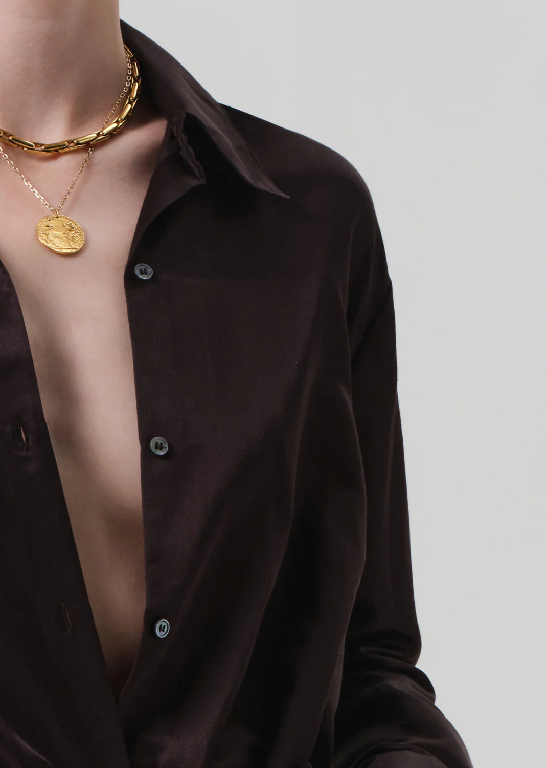 Camilla Shirt - Chocolate Dark Brown