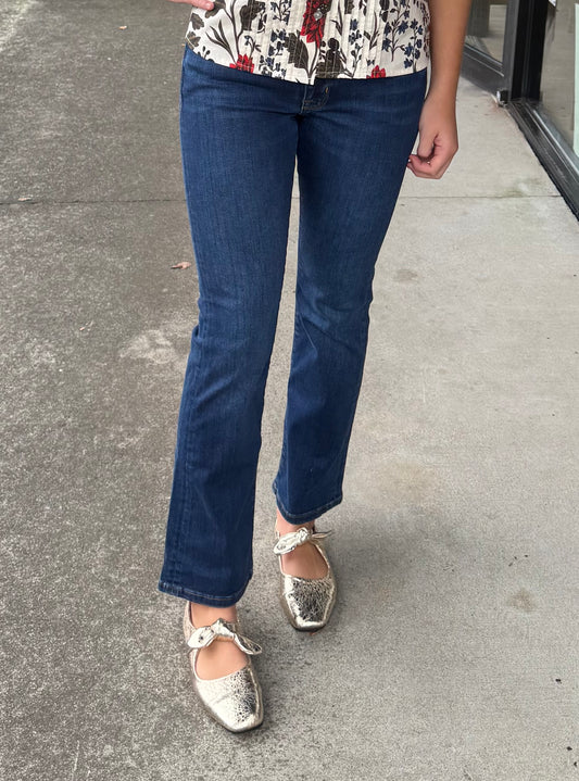 Baby Boot Crop - Medium Denim Wash